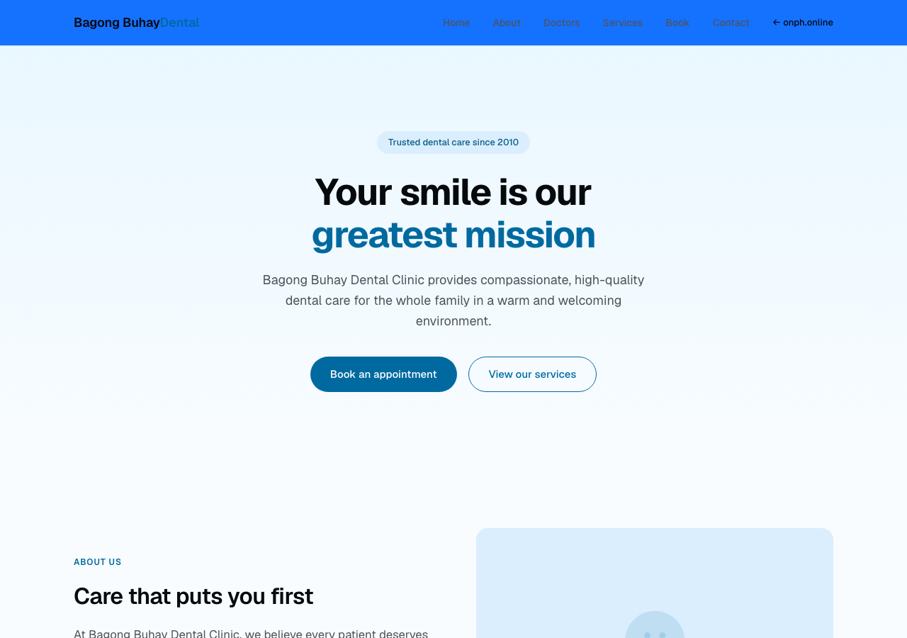 Clinic booking page preview showing doctor profiles and appointment slots